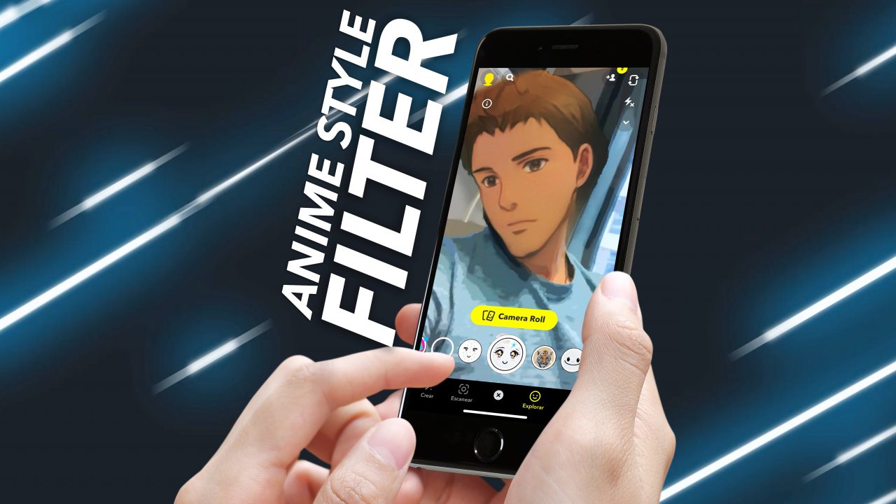 filtro snapchat anime